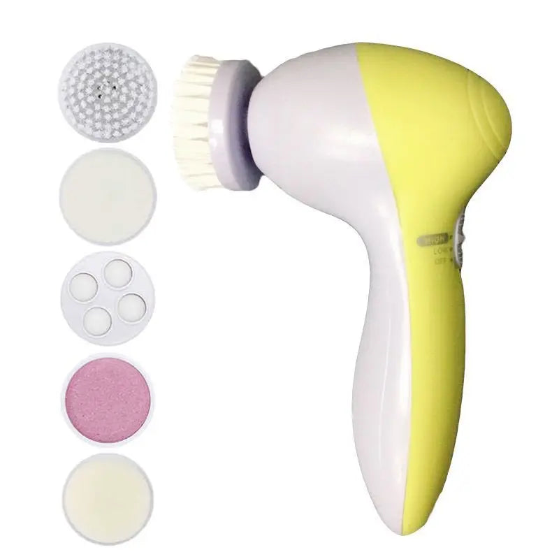 Kit Limpeza Facial 5 em 1 — Escova + Massageador + Remove Cravos