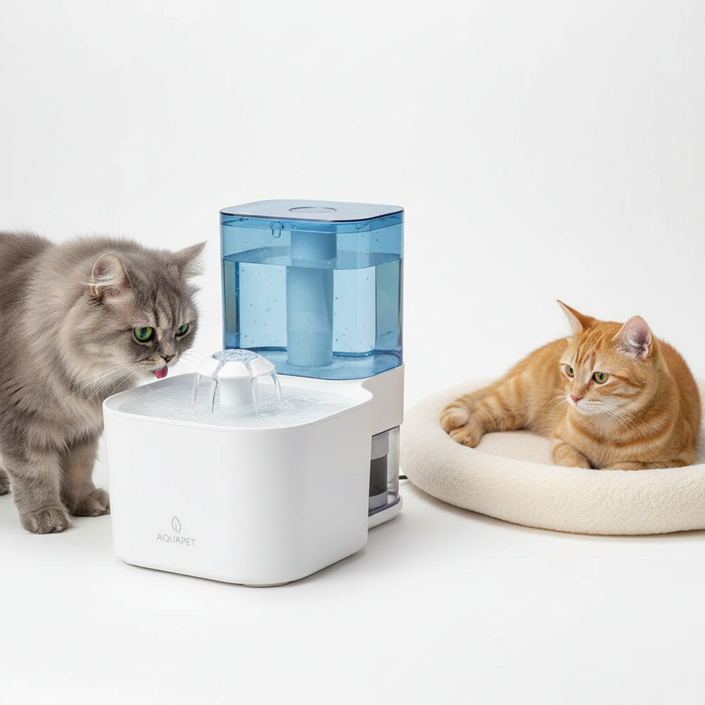 Bebedouro automático para gatos lifestyle