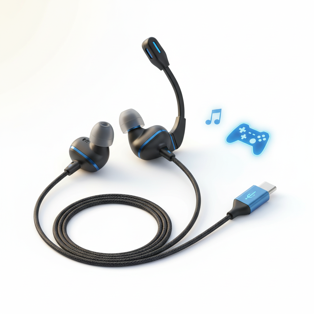 Fone intra-auricular USB-C lifestyle