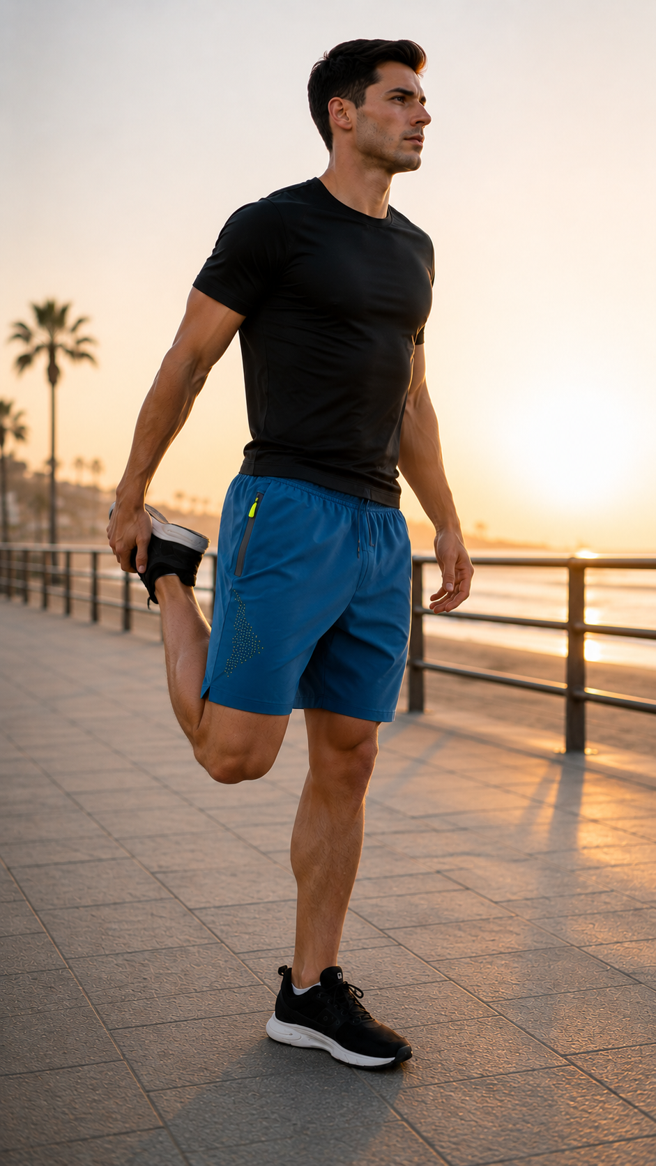 Short de Corrida Masculino Leve e Respirável