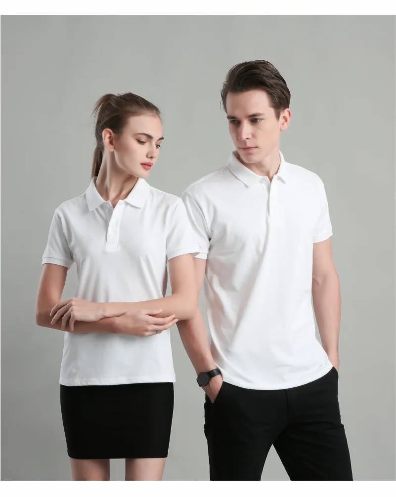 Camisa Polo Masculina Bordada | Estilo Business Casual Respirável