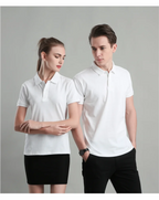 Camisa Polo Masculina Bordada | Estilo Business Casual Respirável