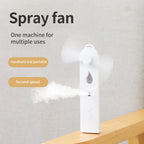 Mini Ventilador USB com Umidificador e Difusor Nano Spray 500mAh