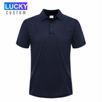 Camisa Polo Masculina Bordada | Estilo Business Casual Respirável