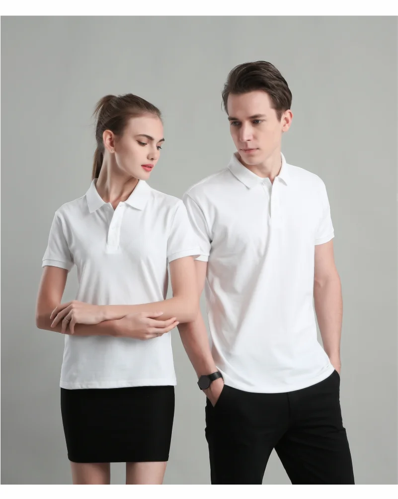 Camisa Polo Masculina Bordada | Estilo Business Casual Respirável