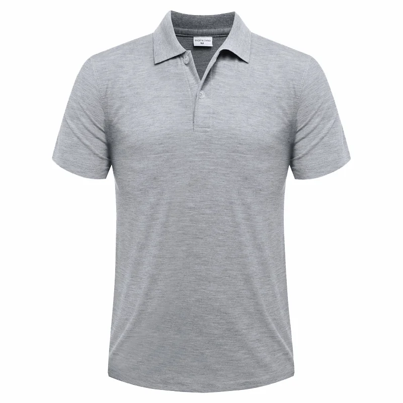 Camisa Polo Masculina Bordada | Estilo Business Casual Respirável