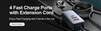 Carregador Veicular Baseus 30W com Carregamento Rápido QC4.0 e USB-C