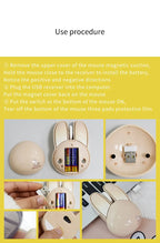 Mouse Sem Fio Silencioso MOFII Design Coelho Fofo 1200 DPI