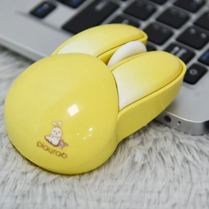Mouse Sem Fio Silencioso MOFII Design Coelho Fofo 1200 DPI