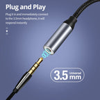 Cabo Adaptador USB-C para P2 3,5mm | Áudio para Fone de Ouvido