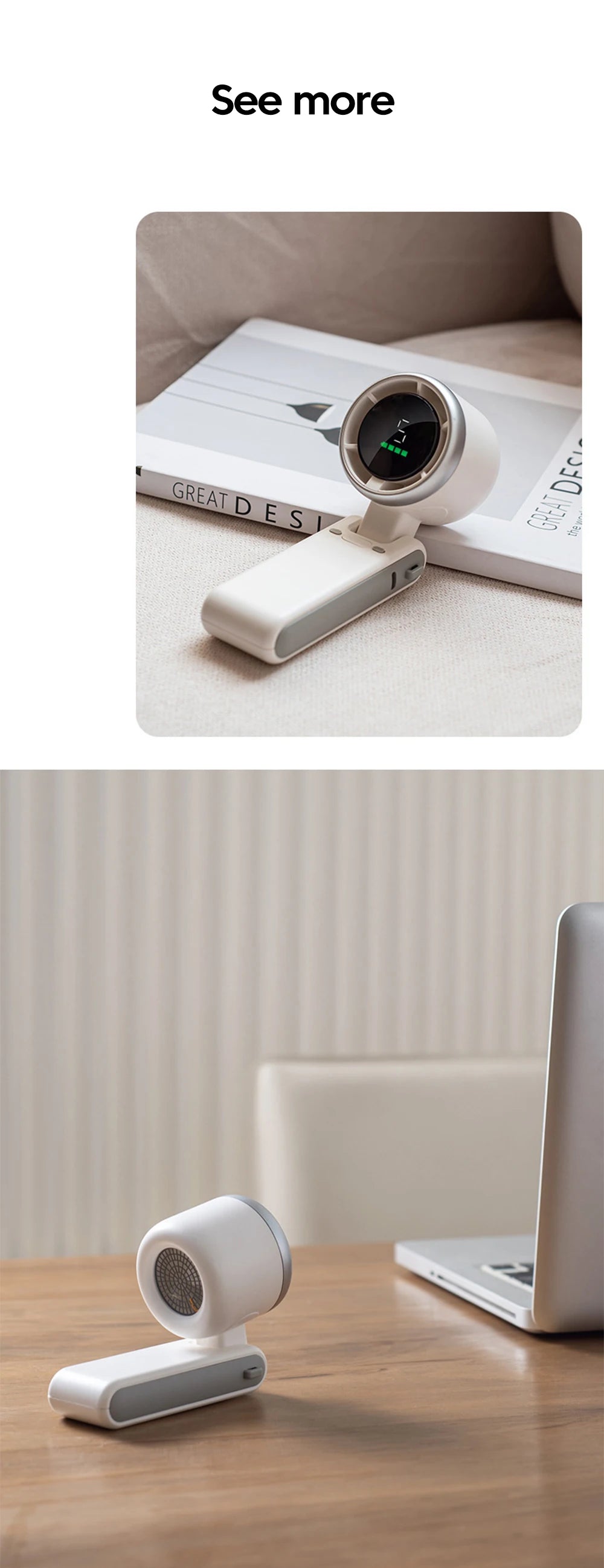 Mini Ventilador USB Recarregável com Bateria de Lítio | Portátil e Silencioso