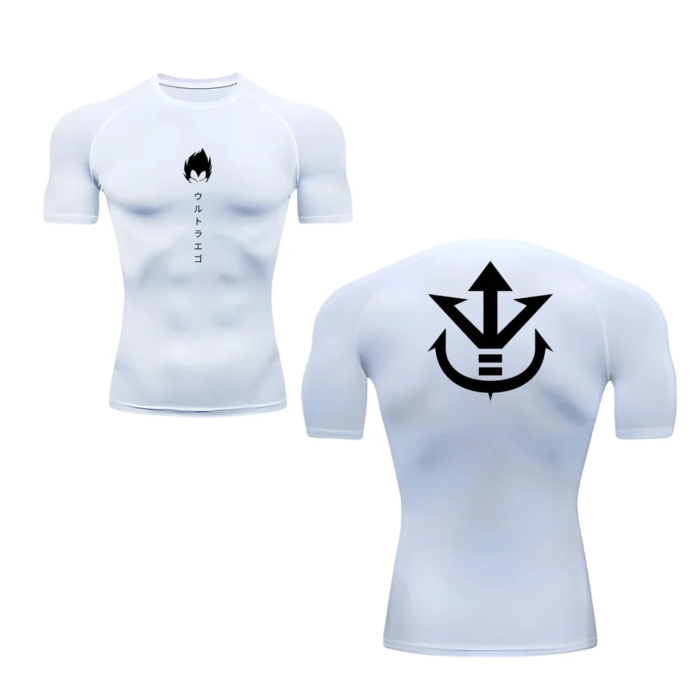 Camisa de Compressão Masculina Anime | Secagem Rápida para Academia e Esporte