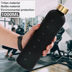 Garrafa de Água Motivacional 1L com Marcador de Tempo | Livre de BPA