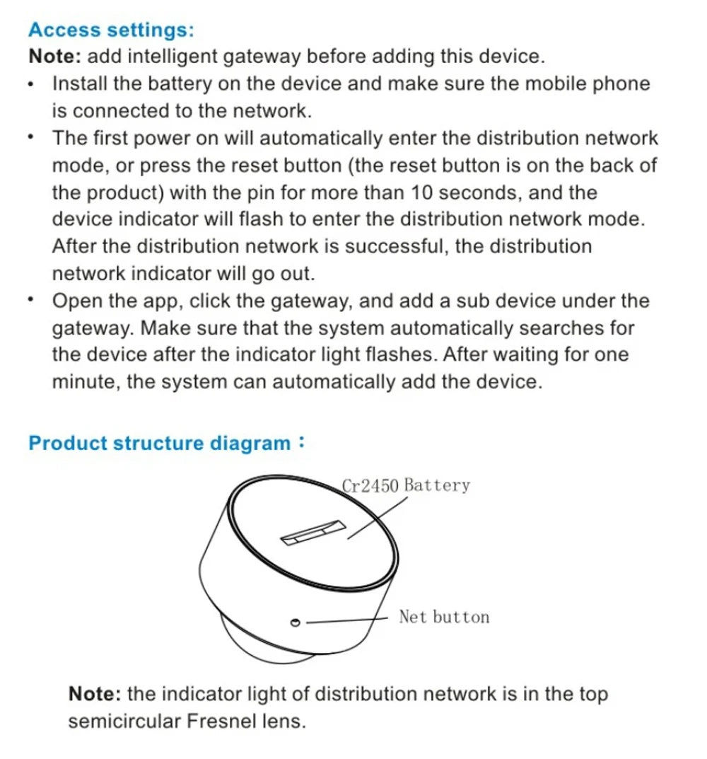Sensor de Movimento PIR Inteligente ZigBee 3.0