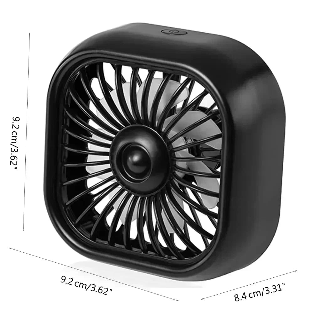 Mini Ventilador USB para Carro | Resfriamento Rápido e Silencioso