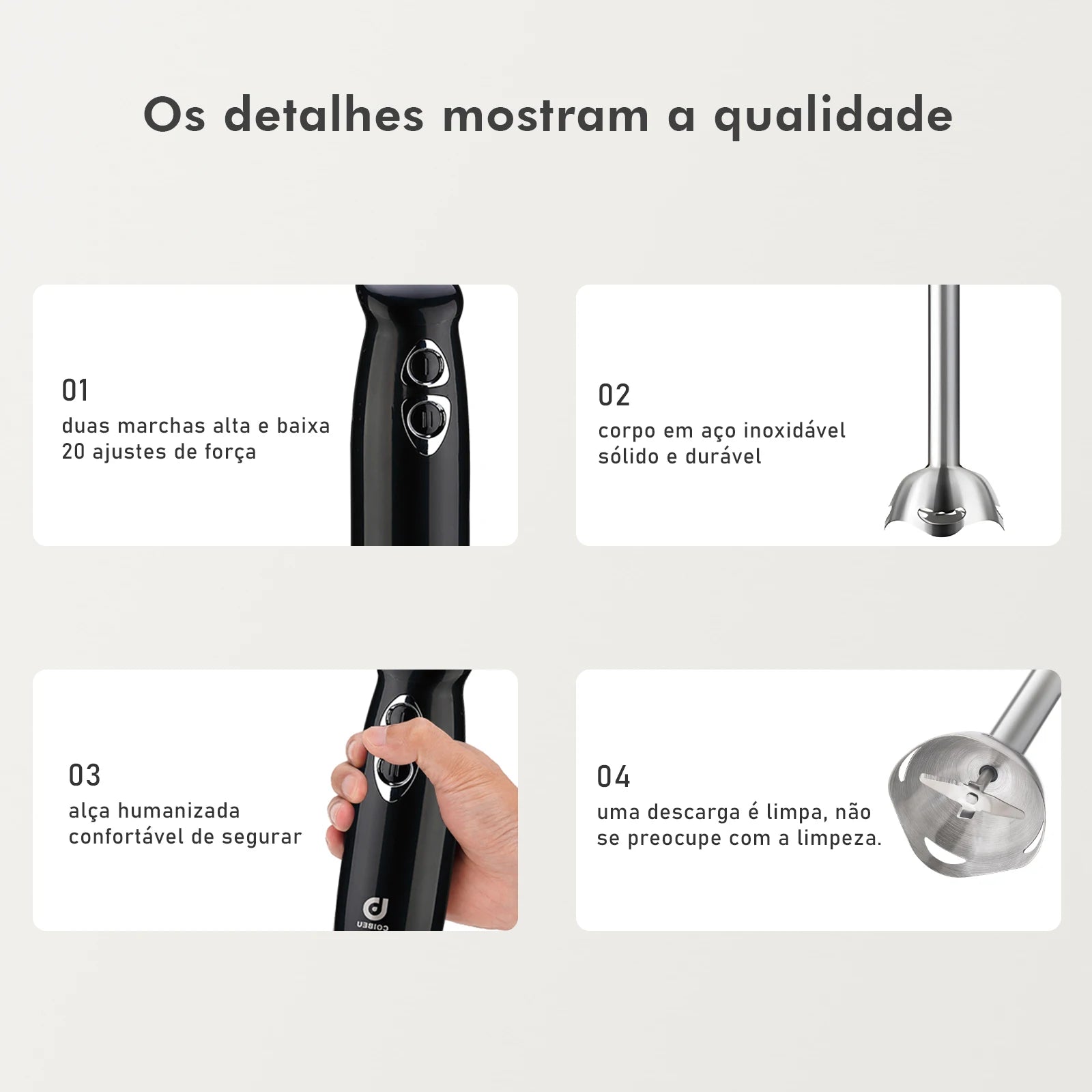 Mini Liquidificador Portátil Elétrico 127V/220V
