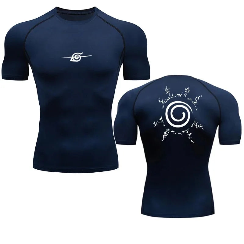 Camisa de Compressão Masculina Anime Premium | Treino e Estilo com Conforto Total