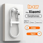 Fone de Ouvido com Fio 3,5mm Compatível com Xiaomi e Redmi