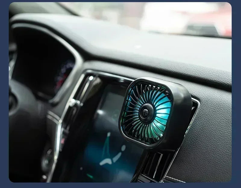 Mini Ventilador USB para Carro | Resfriamento Rápido e Silencioso