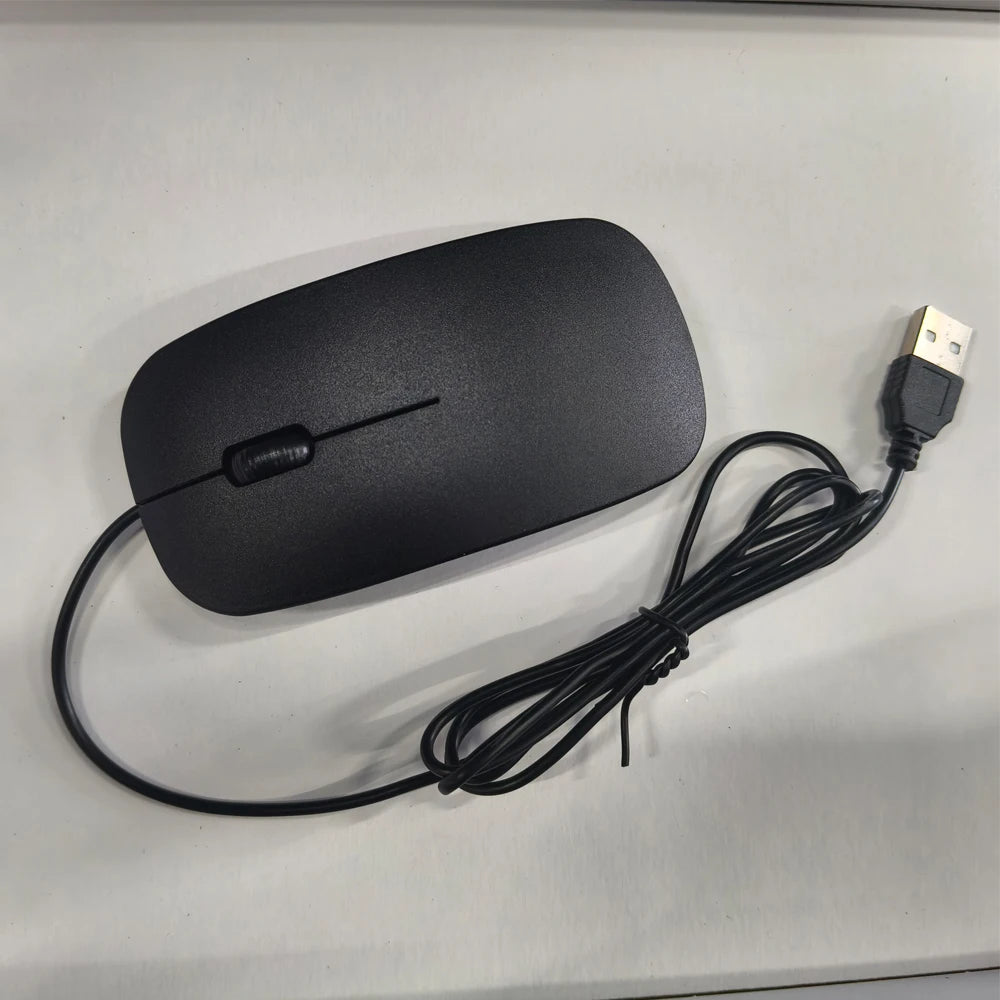 Mouse com Fio USB Ergonômico Ultrafino 1200 DPI