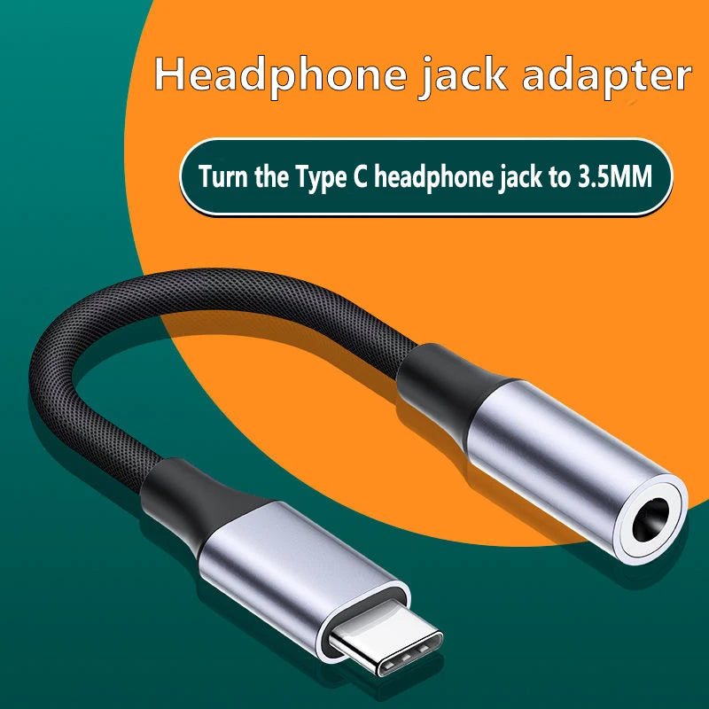 Cabo Adaptador USB-C para P2 3,5mm | Áudio para Fone de Ouvido
