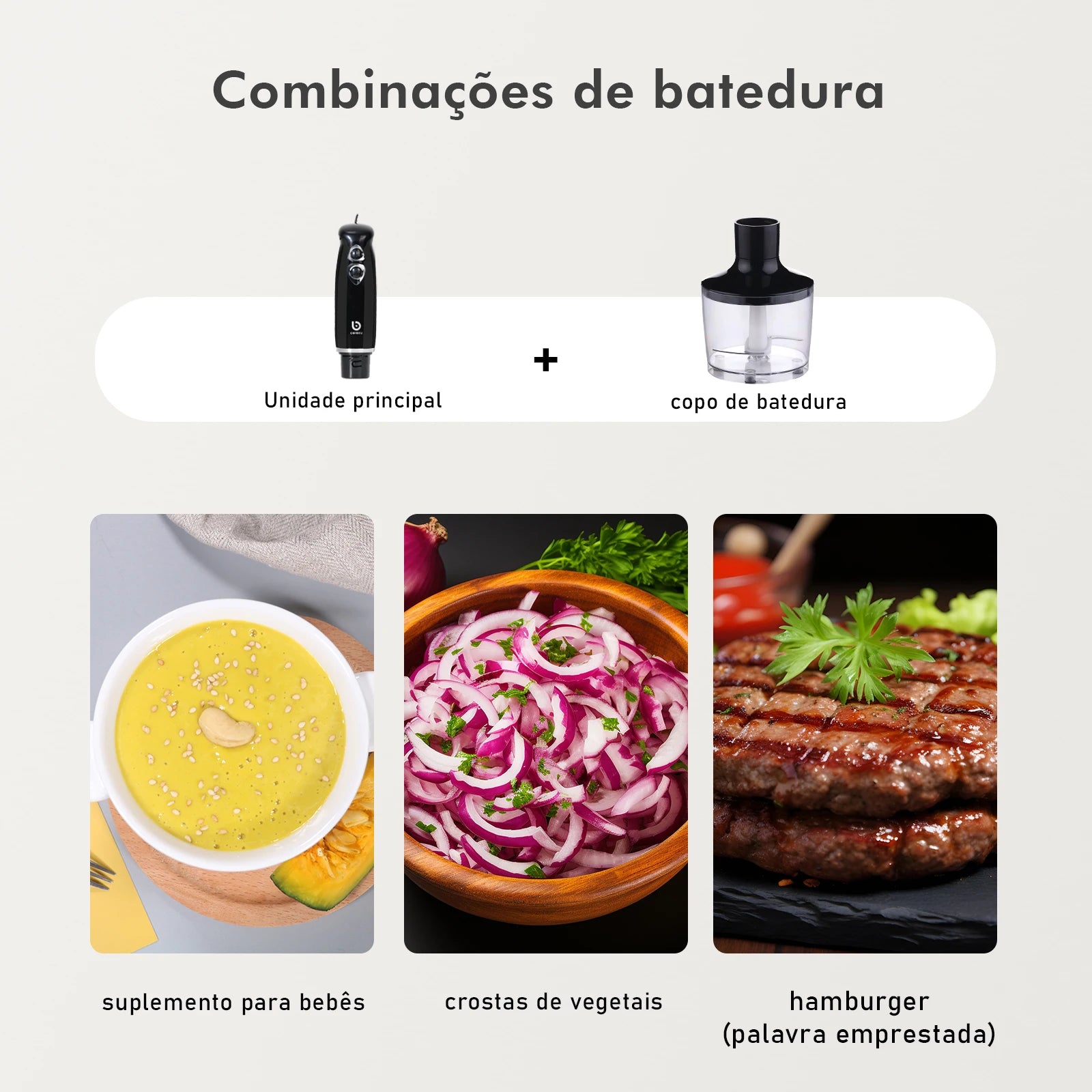 Mini Liquidificador Portátil Elétrico 127V/220V