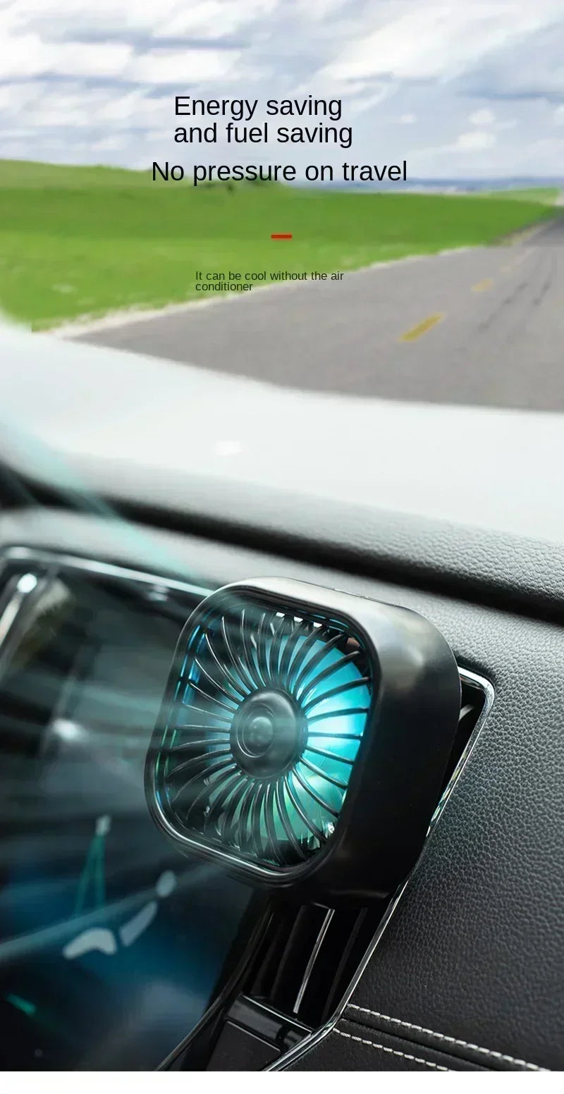 Mini Ventilador USB para Carro | Resfriamento Rápido e Silencioso