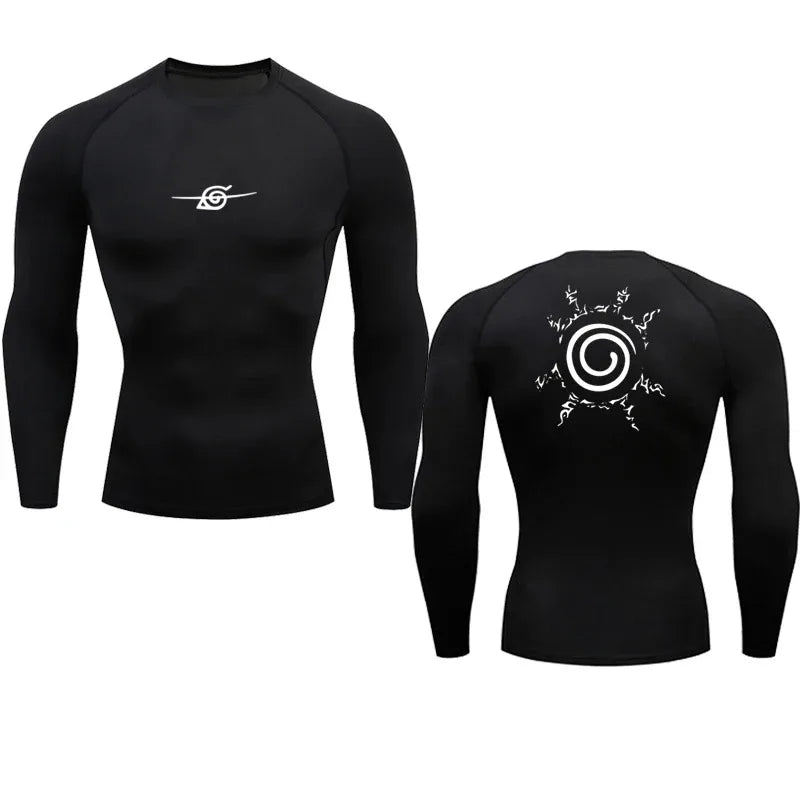 Camisa de Compressão Masculina Anime Premium | Treino e Estilo com Conforto Total