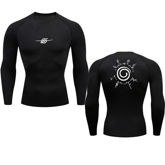 Camisa de Compressão Masculina Anime Premium | Treino e Estilo com Conforto Total
