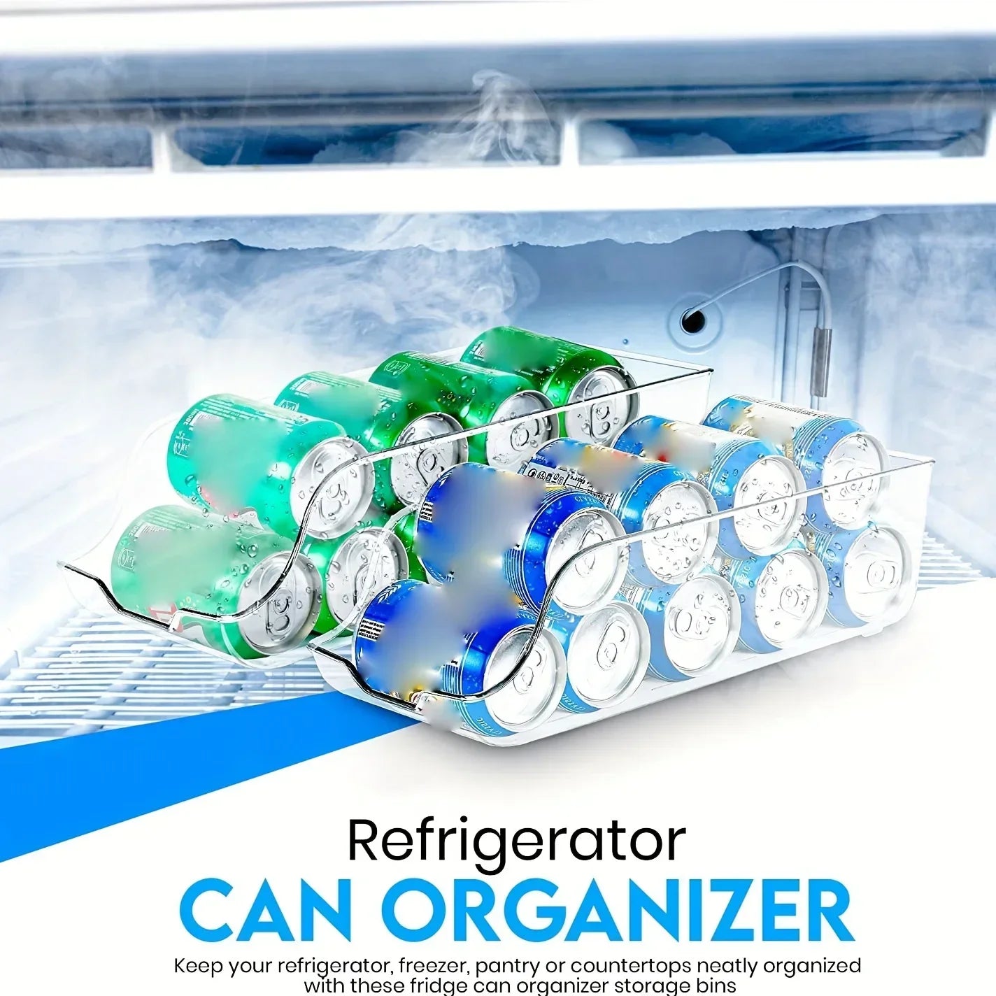 Organizador de Geladeira para Latas e Bebidas