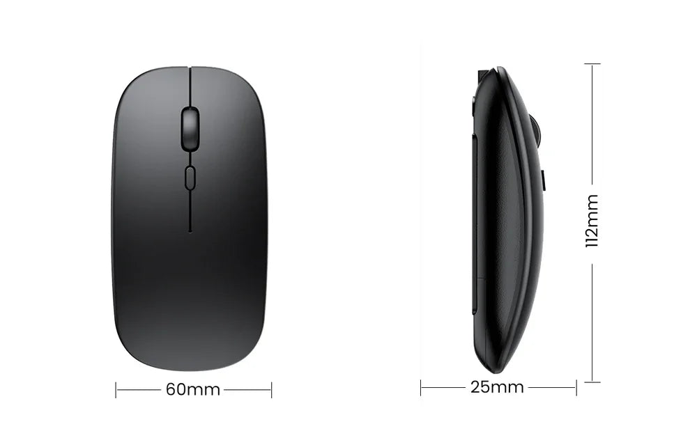 Mouse Gamer Bluetooth + 2.4GHz Modo Duplo Recarregável