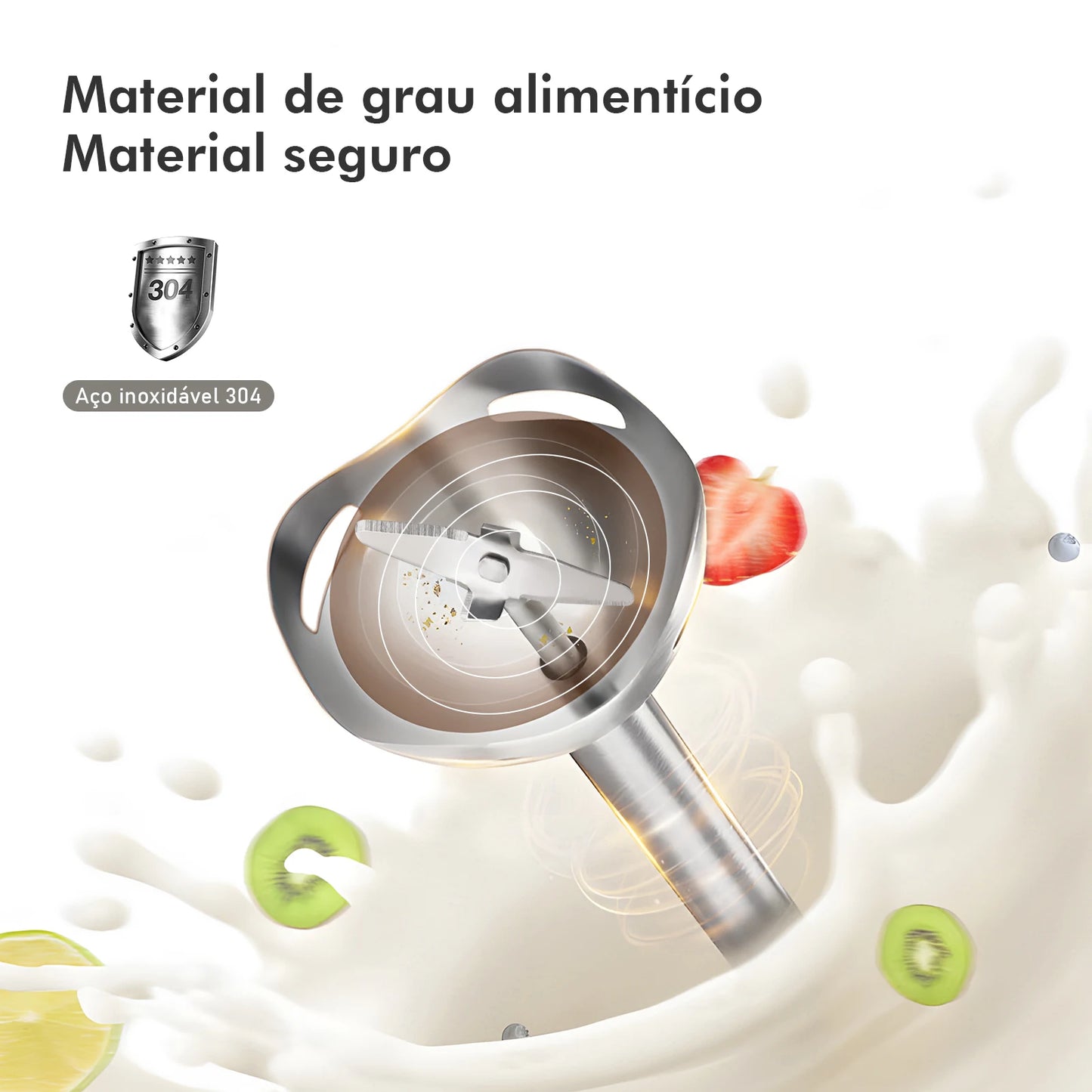 Mini Liquidificador Portátil Elétrico 127V/220V