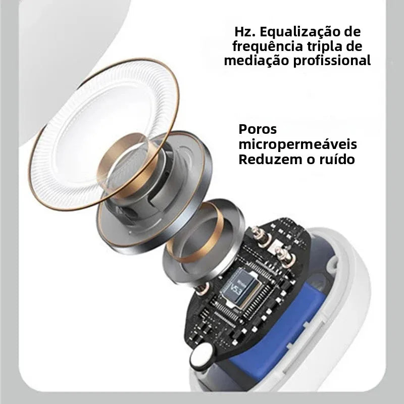 Fone Bluetooth de Condução Óssea com Microfone