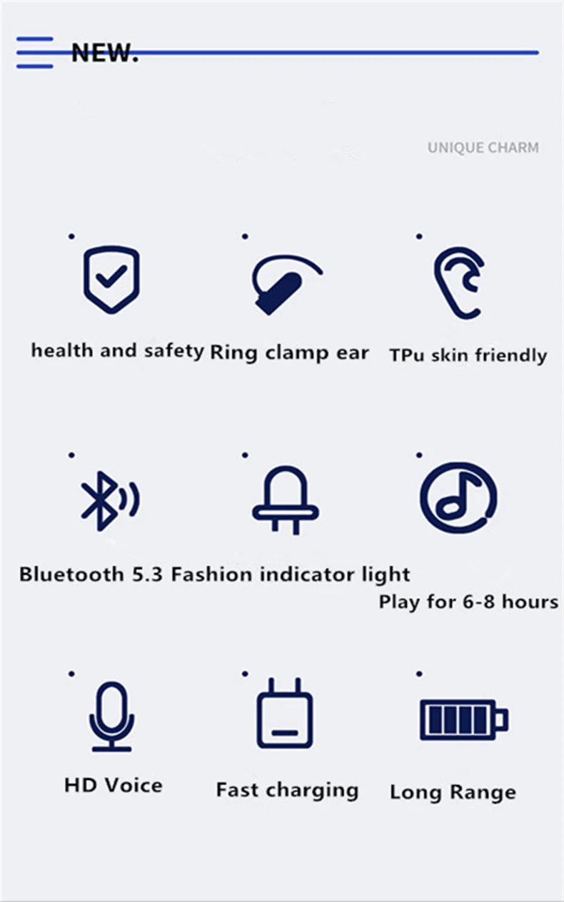 Fone Bluetooth de Condução Óssea com Microfone