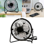 Mini Ventilador USB Girável para Mesa | Leve e Silencioso
