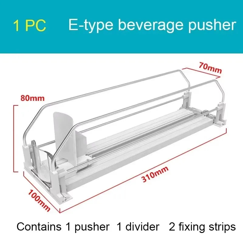 Organizador de Bebidas com Mola para Geladeira
