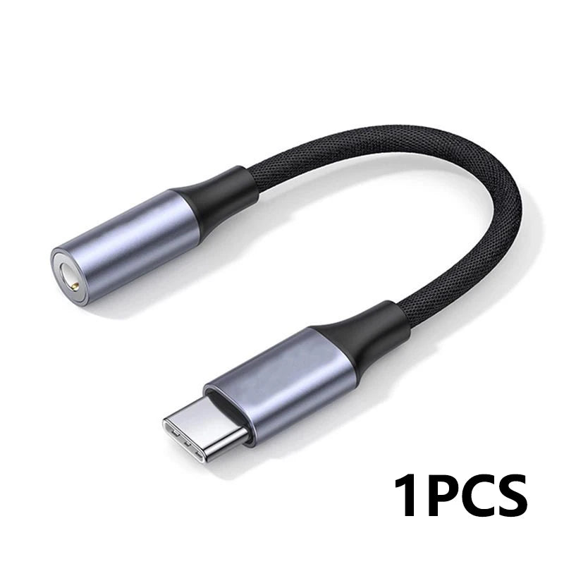 Cabo Adaptador USB-C para P2 3,5mm | Áudio para Fone de Ouvido
