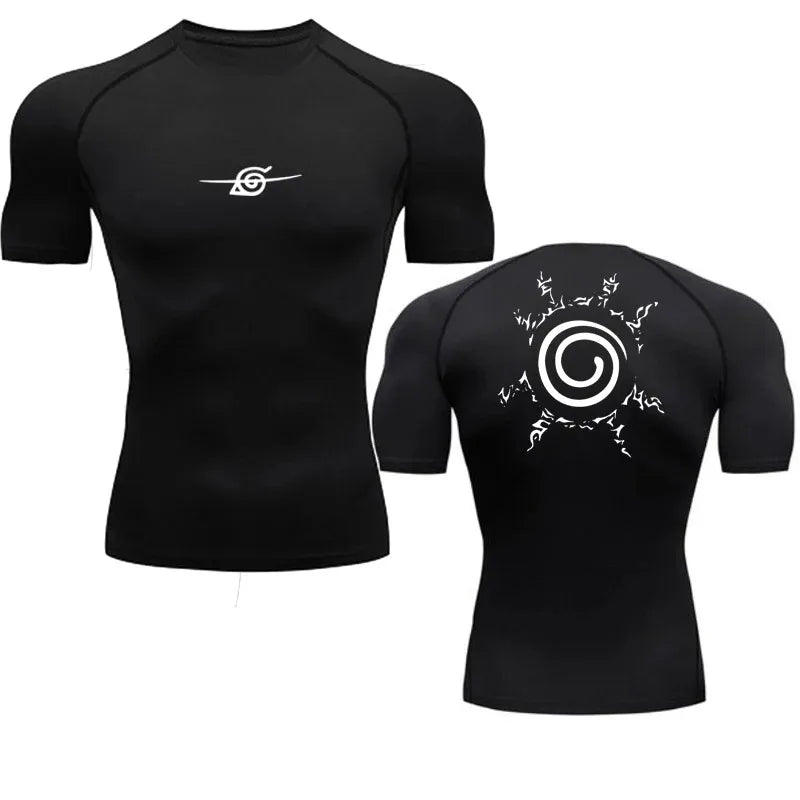Camisa de Compressão Masculina Anime Premium | Treino e Estilo com Conforto Total