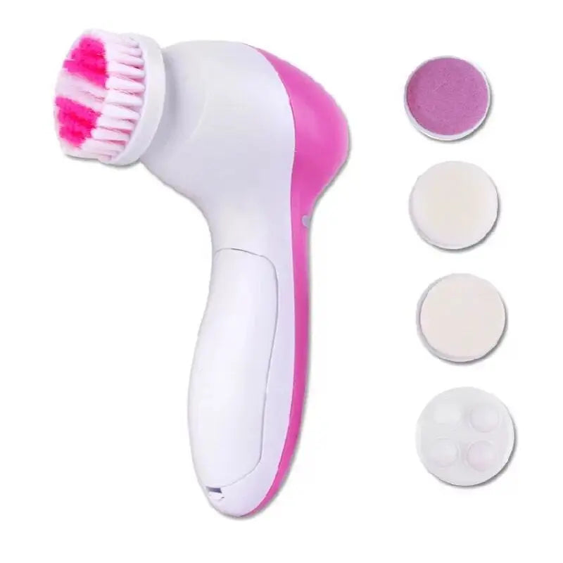 Kit Limpeza Facial 5 em 1 — Escova + Massageador + Remove Cravos