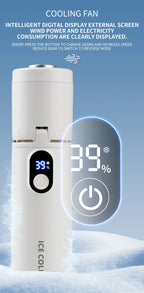 Ventilador de Mão Portátil Lenovo Recarregável