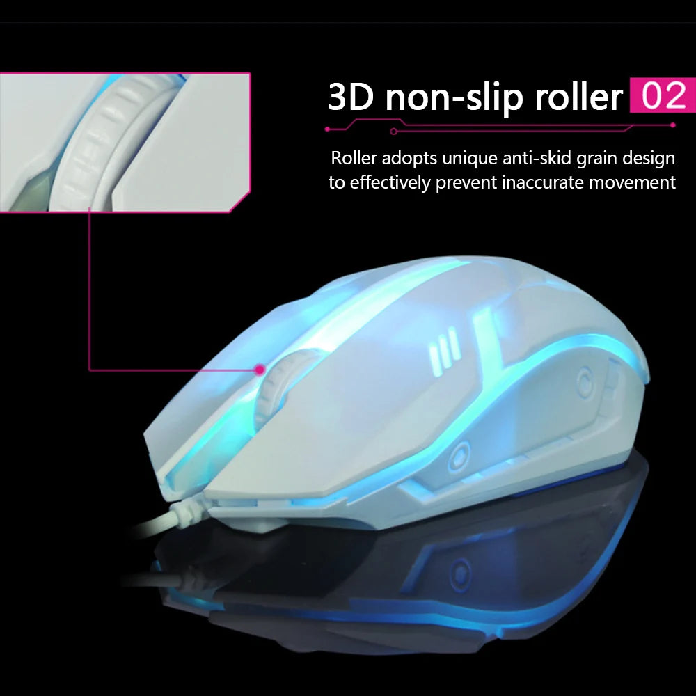 Mouse Gamer com Fio Limei S1 LED RGB USB 1200 DPI