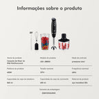 Mini Liquidificador Portátil Elétrico 127V/220V