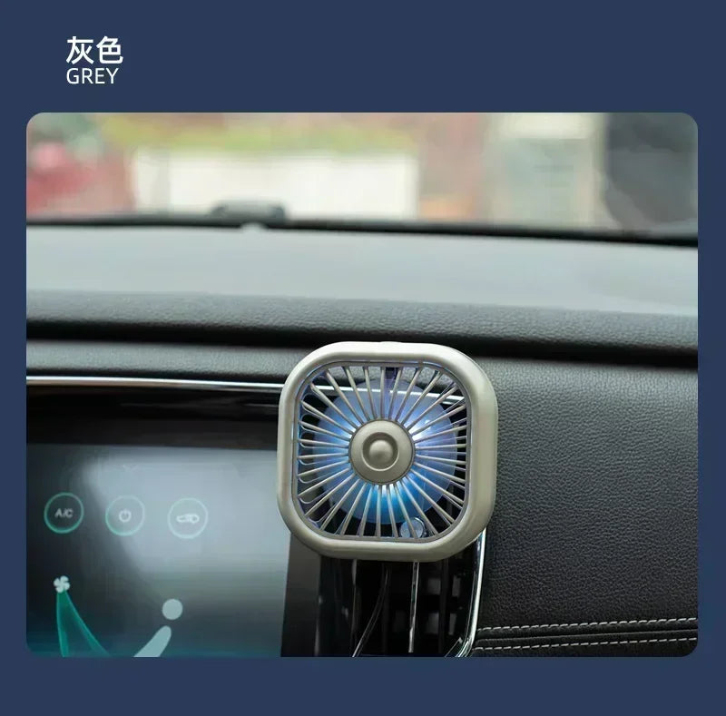 Mini Ventilador USB para Carro | Resfriamento Rápido e Silencioso