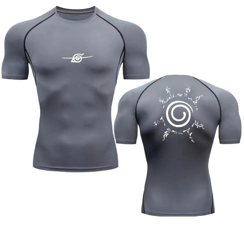 Camisa de Compressão Masculina Anime Premium | Treino e Estilo com Conforto Total