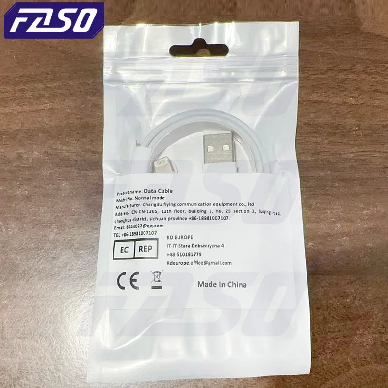 Cabo Carregador USB para iPhone com Carregamento Rápido 2.4A | 1m, 2m ou 3m