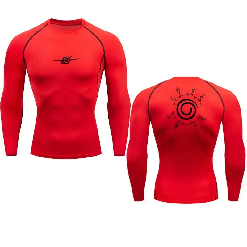 Camisa de Compressão Masculina Anime Premium | Treino e Estilo com Conforto Total