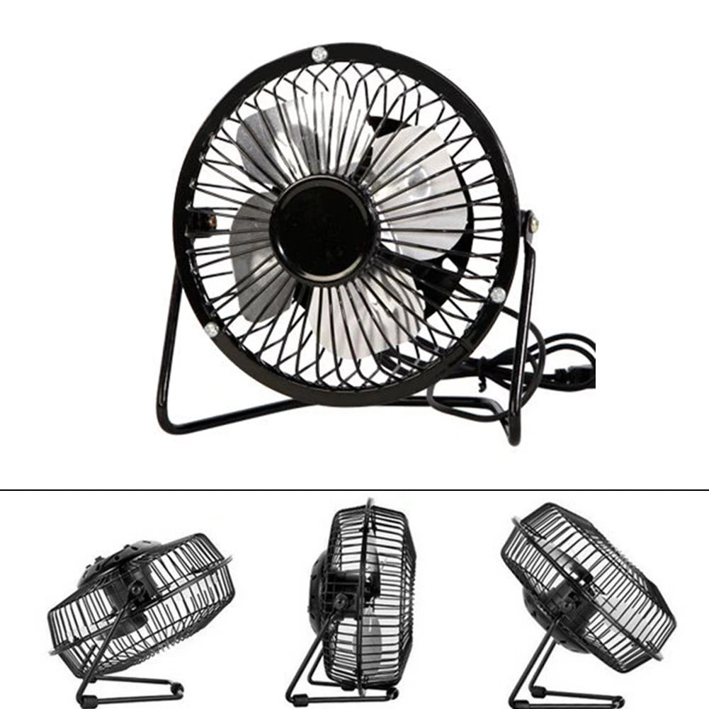 Mini Ventilador USB Girável para Mesa | Leve e Silencioso