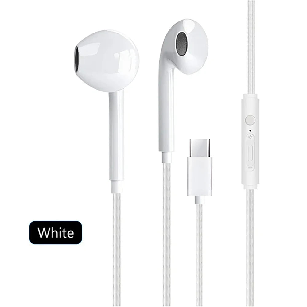 Fone Intra-auricular USB-C com Microfone para Games e Música
