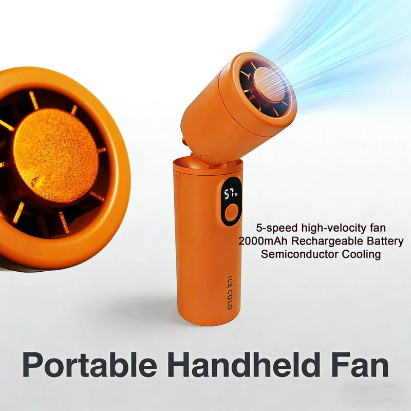 Ventilador de Mão Portátil Lenovo Recarregável