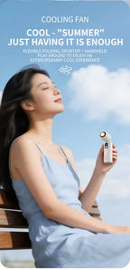 Ventilador de Mão Portátil Lenovo Recarregável
